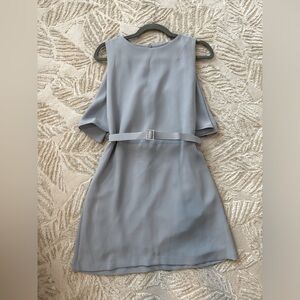 Pinkyotto light blue shift capelet convertible dress